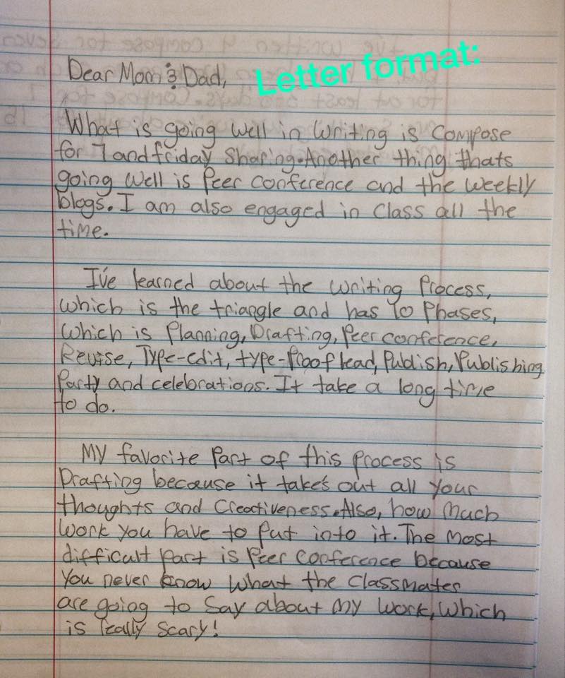 Dear Mom 7th Graders Write Midterm Letters Ethical Ela